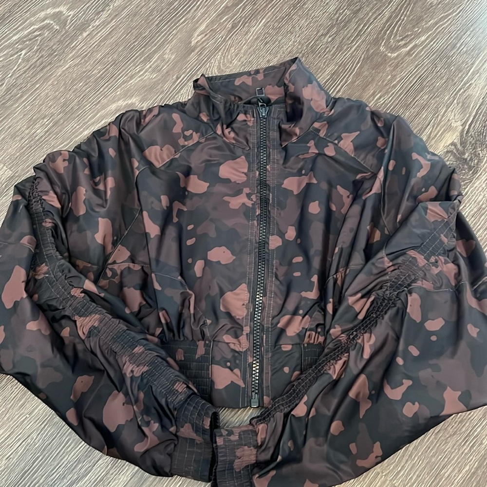 Vitality Cropped Bomber Jacket. Brand New